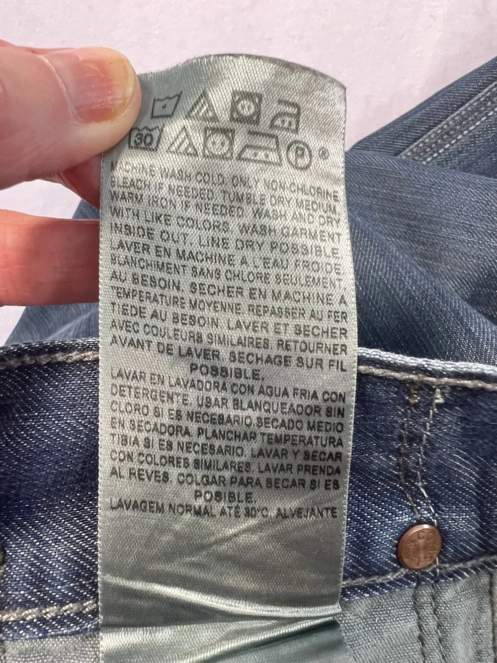 Levi’s 514 Slim Straight Jeans Men’s 36x32 Blue Denim Flap Pocket Casual Classic